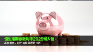 恒生定期存款利率2025懶人包：高息優惠、開戶流程與理財技巧