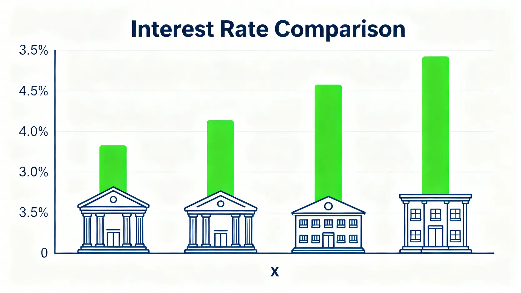【2026定存利率】中銀vs恒生vs匯豐vs渣打大比拼!邊間傳統銀行最高息? 2 中銀vs恒生定存比較,匯豐定存利率最新,傳統銀行定存利率,渣打定期存款 2026年四大傳統銀行港元定期存款利率條形圖比較,顯示不同銀行的利率高低。