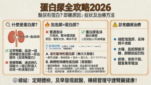 蛋白尿全攻略2026:驗尿有蛋白?即睇原因、症狀及治療方法