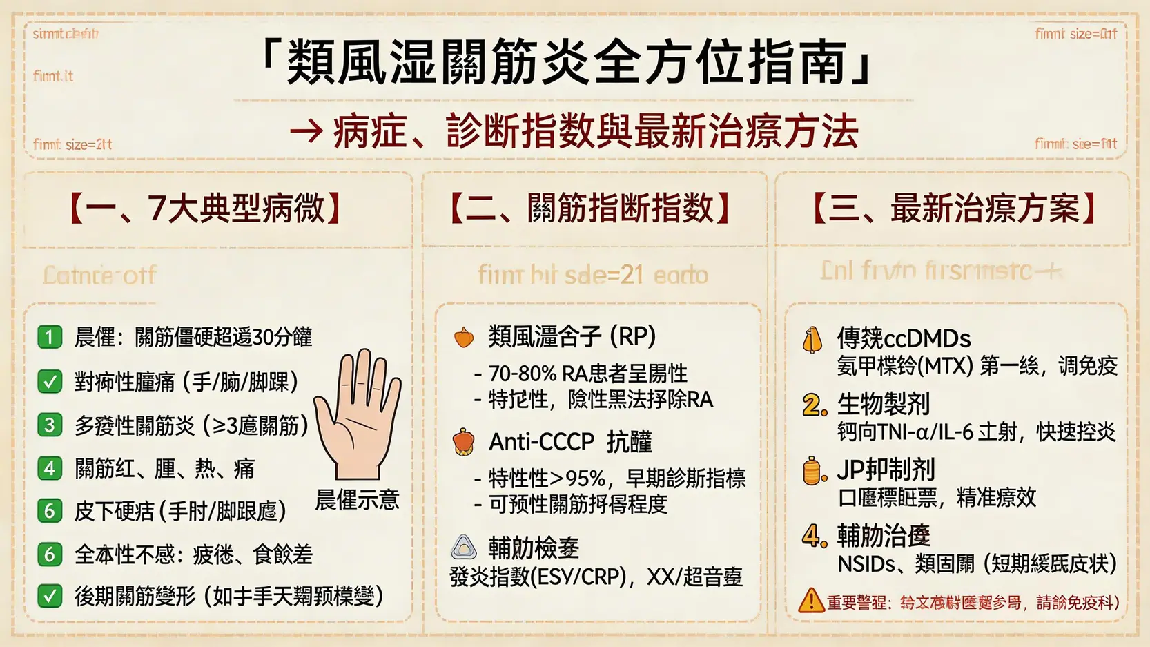 類風濕關節炎終極指南:一篇搞懂病徵、指數與最新治療方法 1 類風濕關節炎,類風濕關節炎病徵,類風濕關節炎指數,類風濕關節炎治療 類風濕關節炎終極指南:一篇搞懂病徵、指數與最新治療方法