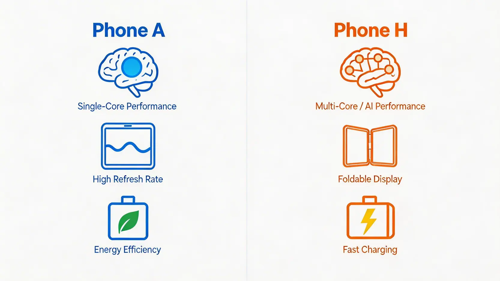 iPhone 18 Pro vs HUAWEI Pura X2 終極對決:2026旗艦手機攝影、性能、價格全方位比較 2 iPhone18ProVS-HUAWEIPuraX2,旗艦手機比較,攝影手機推薦 iPhone 18 Pro與HUAWEI Pura X2核心功能對比圖,展示了兩者在處理器、螢幕和充電技術上的不同側重點。