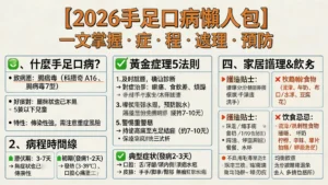 【2026手足口病懶人包】一文看清初期症狀、潛伏期及處理黃金法則