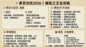 黃芪功效2026|詳解黃芪水7大好處、北芪分別!飲用禁忌/副作用全公開