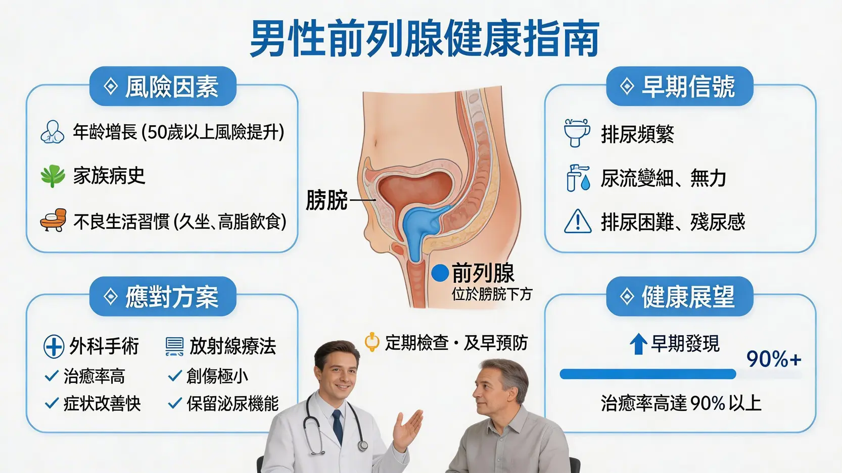 【2026前列腺癌懶人包】一篇搞懂成因、初期病徵、治療方案及存活率 1 前列腺癌,前列腺癌成因,前列腺癌初期病徵,前列腺癌治療 【2026前列腺癌懶人包】一篇搞懂成因、初期病徵、治療方案及存活率