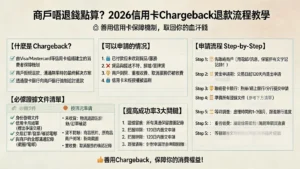 商戶唔退錢點算?2026信用卡退款流程教學,善用Chargeback保障權益